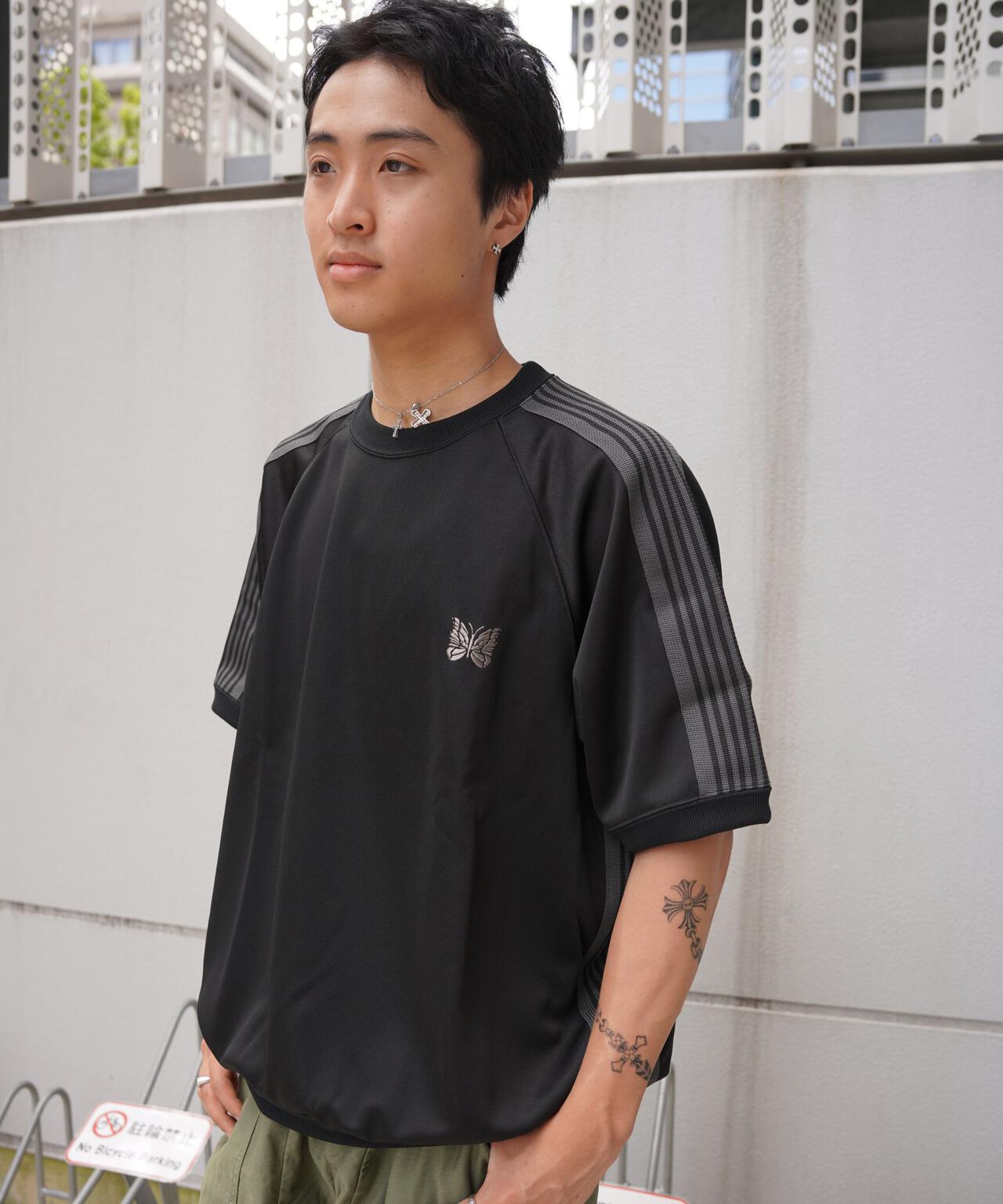 Needles/ニードルズ 別注Track S/S Crew Neck Shirt-Poly Smooth