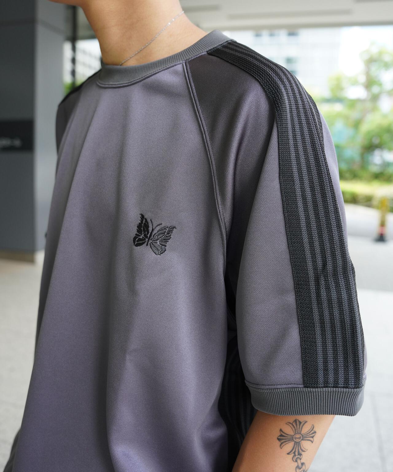 Needles/ニードルズ 別注Track S/S Crew Neck Shirt-Poly Smooth