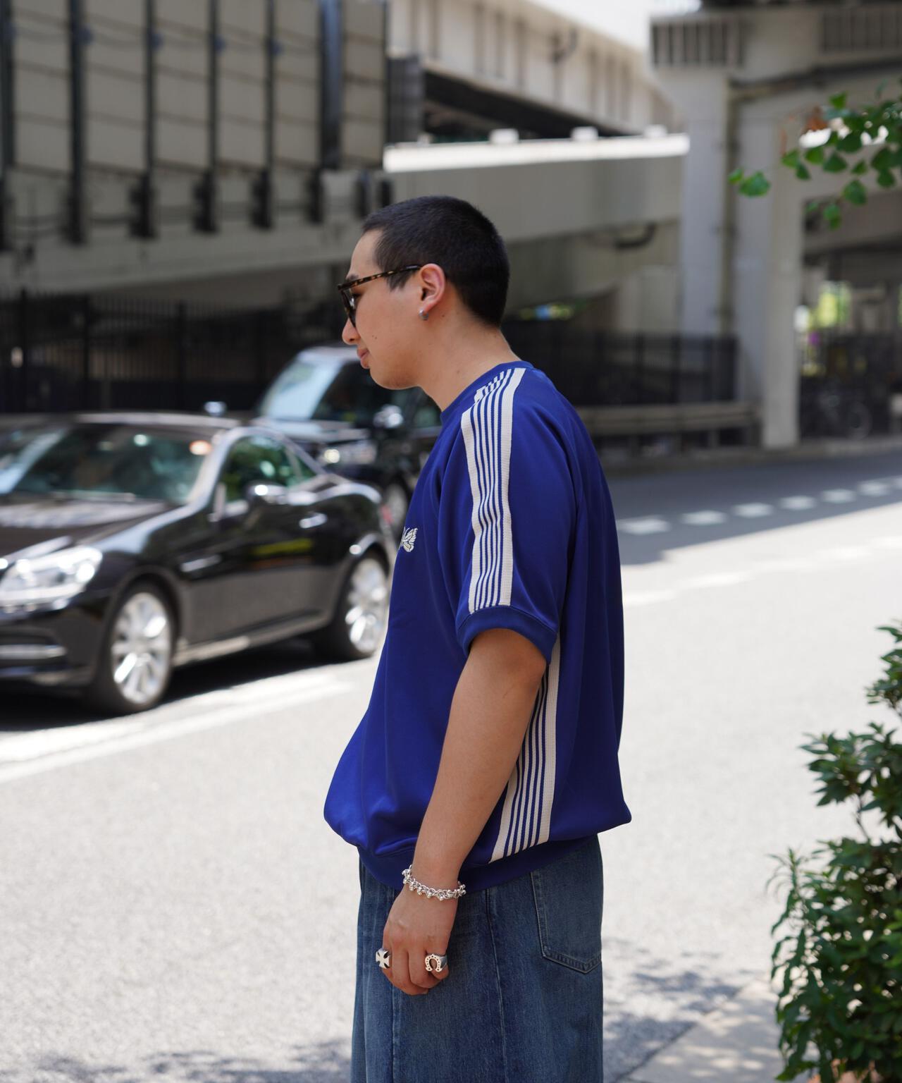 Needles/ニードルズ 別注Track S/S Crew Neck Shirt-Poly Smooth