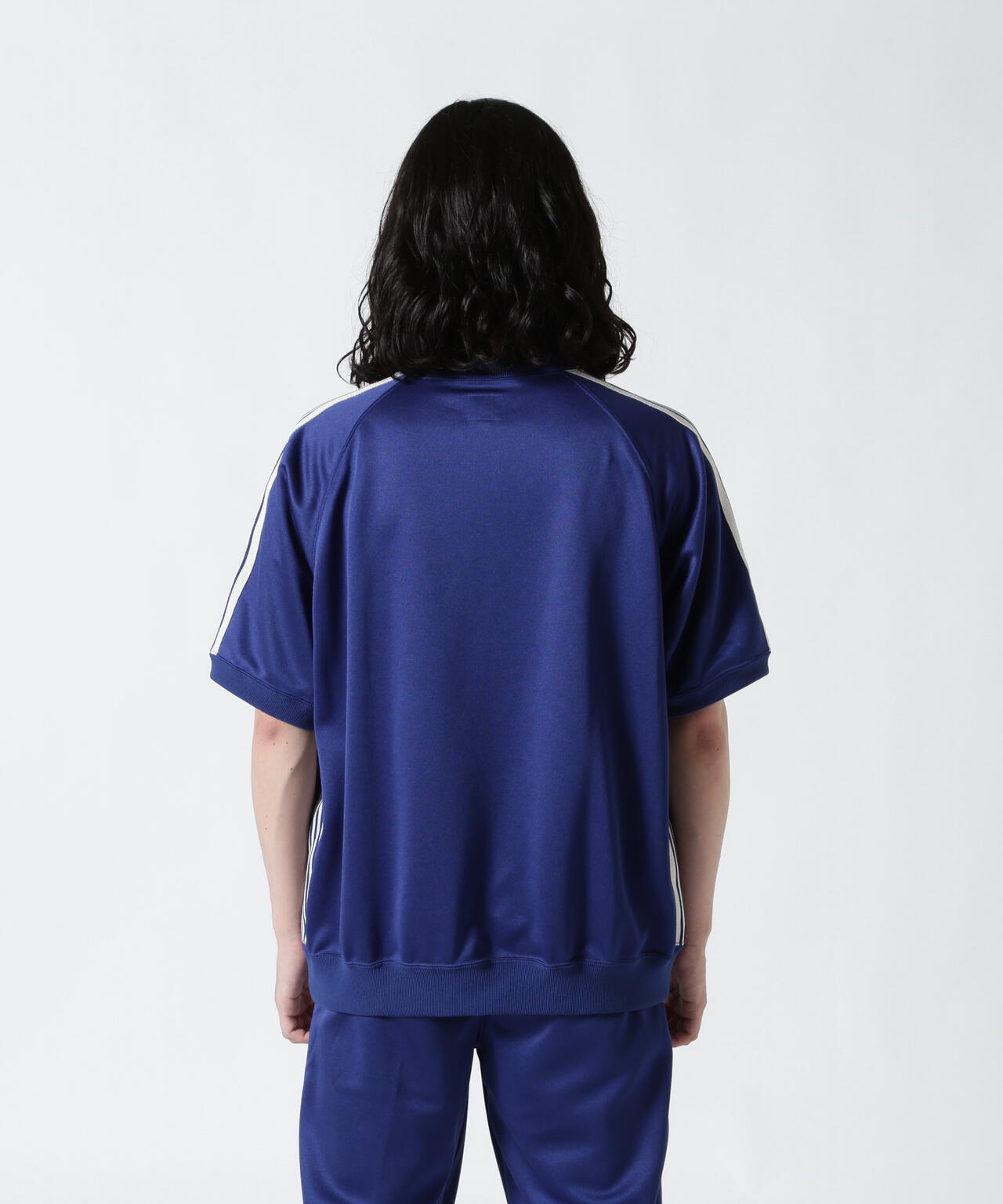 Needles/ニードルズ 別注Track S/S Crew Neck Shirt-Poly Smooth