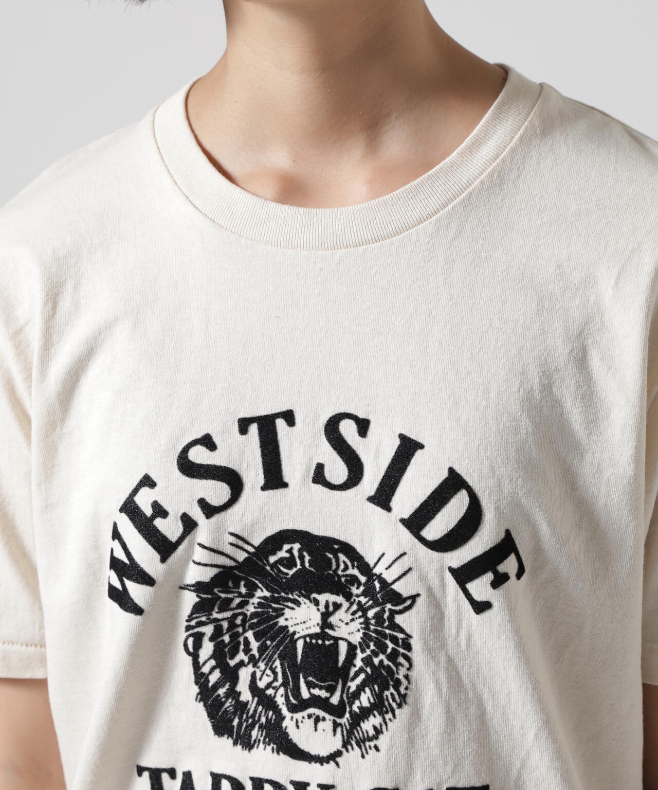 MIXTA/ミクスタ CREW NECK TABBY Tシャツ