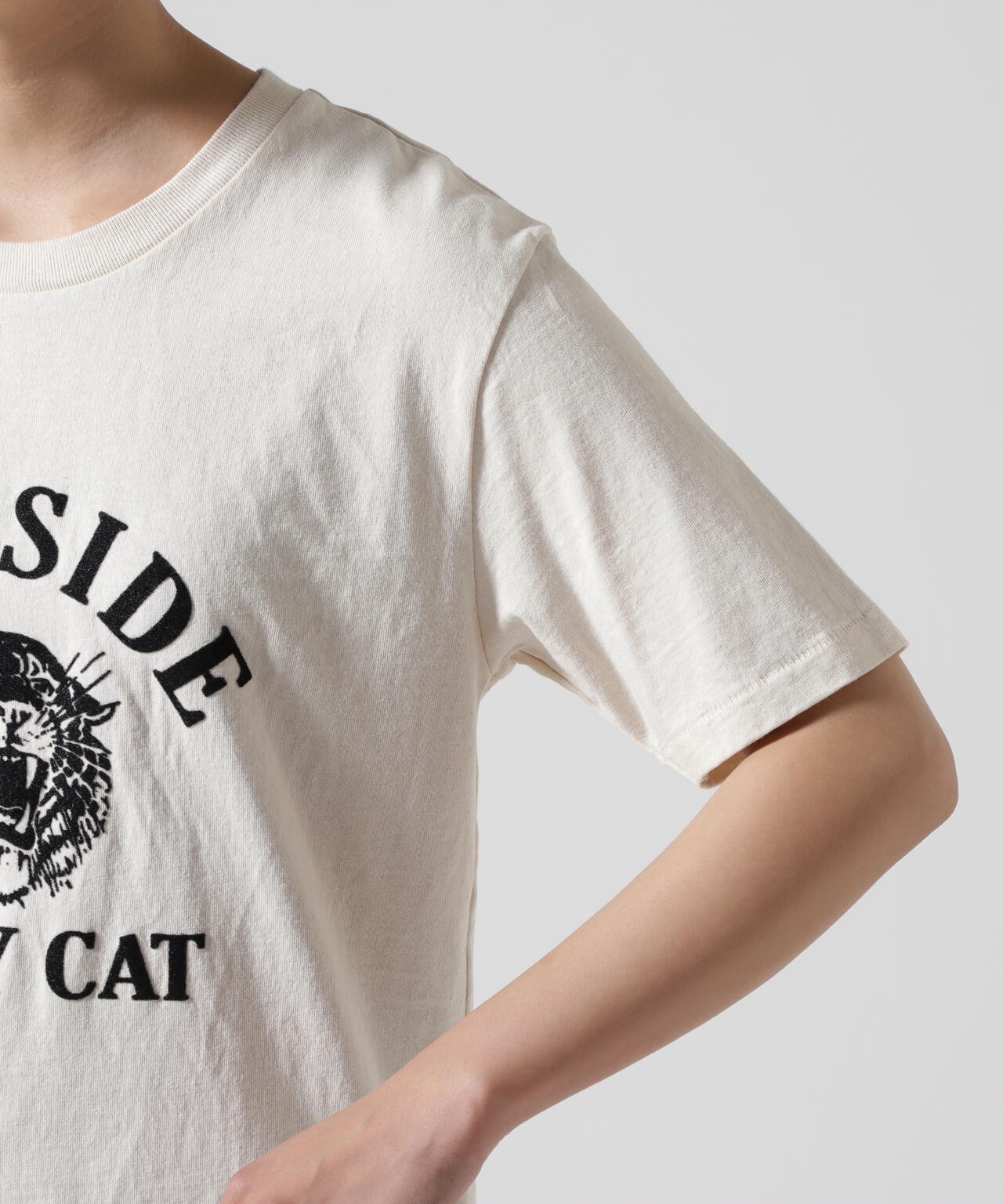 MIXTA/ミクスタ CREW NECK TABBY Tシャツ
