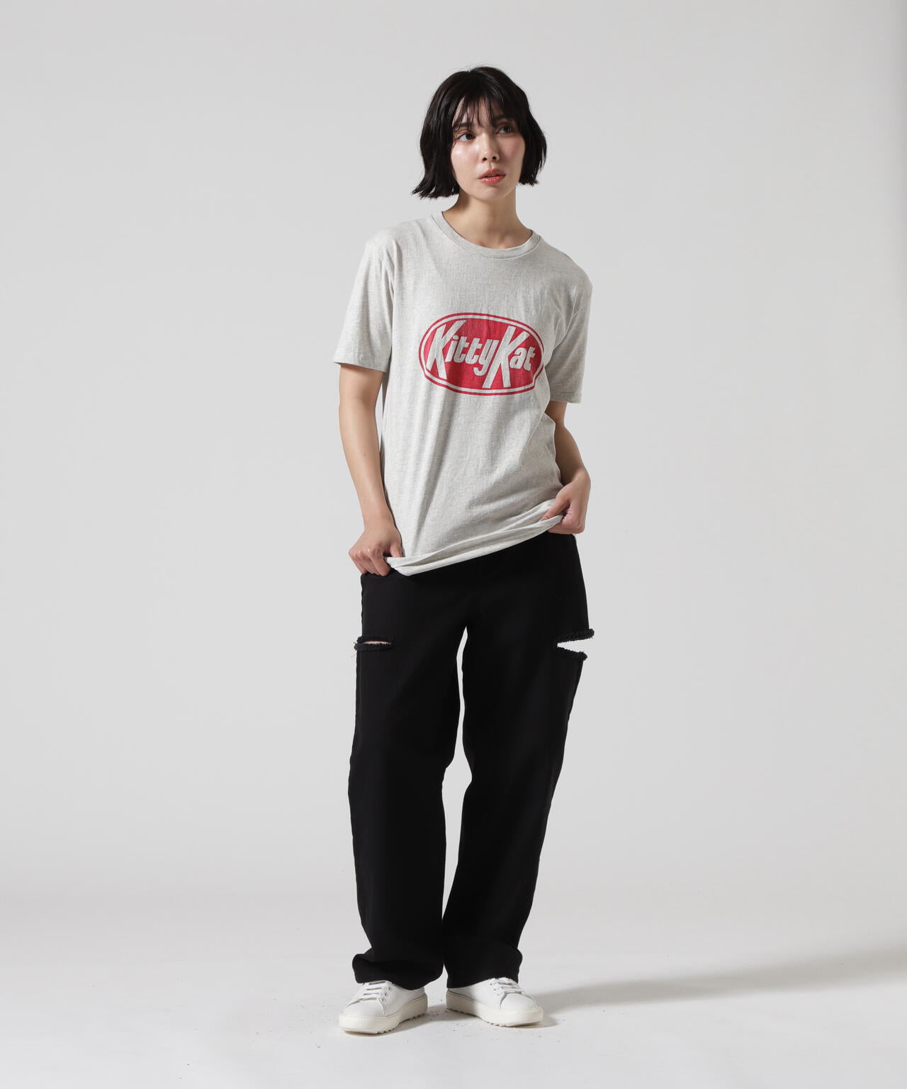 MIXTA/ミクスタ CREW NECK KITTY KAT Tシャツ