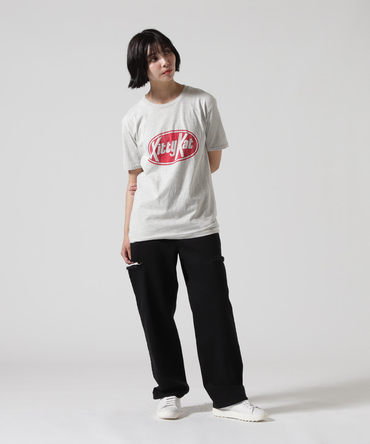 MIXTA/ミクスタ CREW NECK KITTY KAT Tシャツ