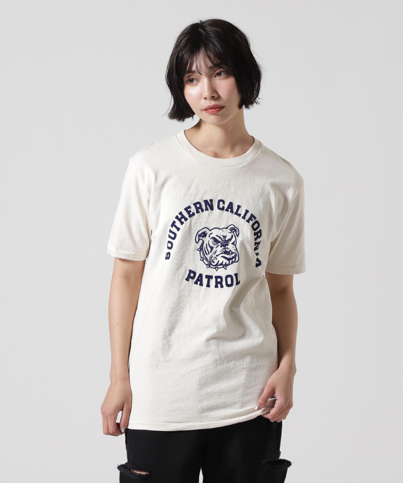MIXTA/ミクスタ CREW NECK SO CAL DOG Tシャツ