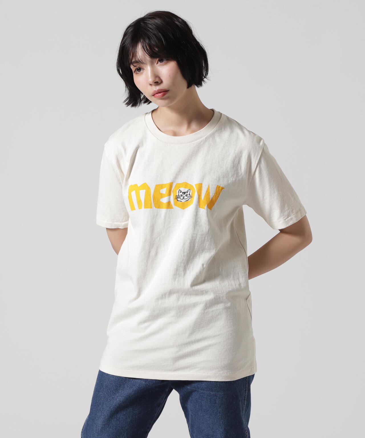MIXTA/ミクスタ CREW NECK MEOW Tシャツ
