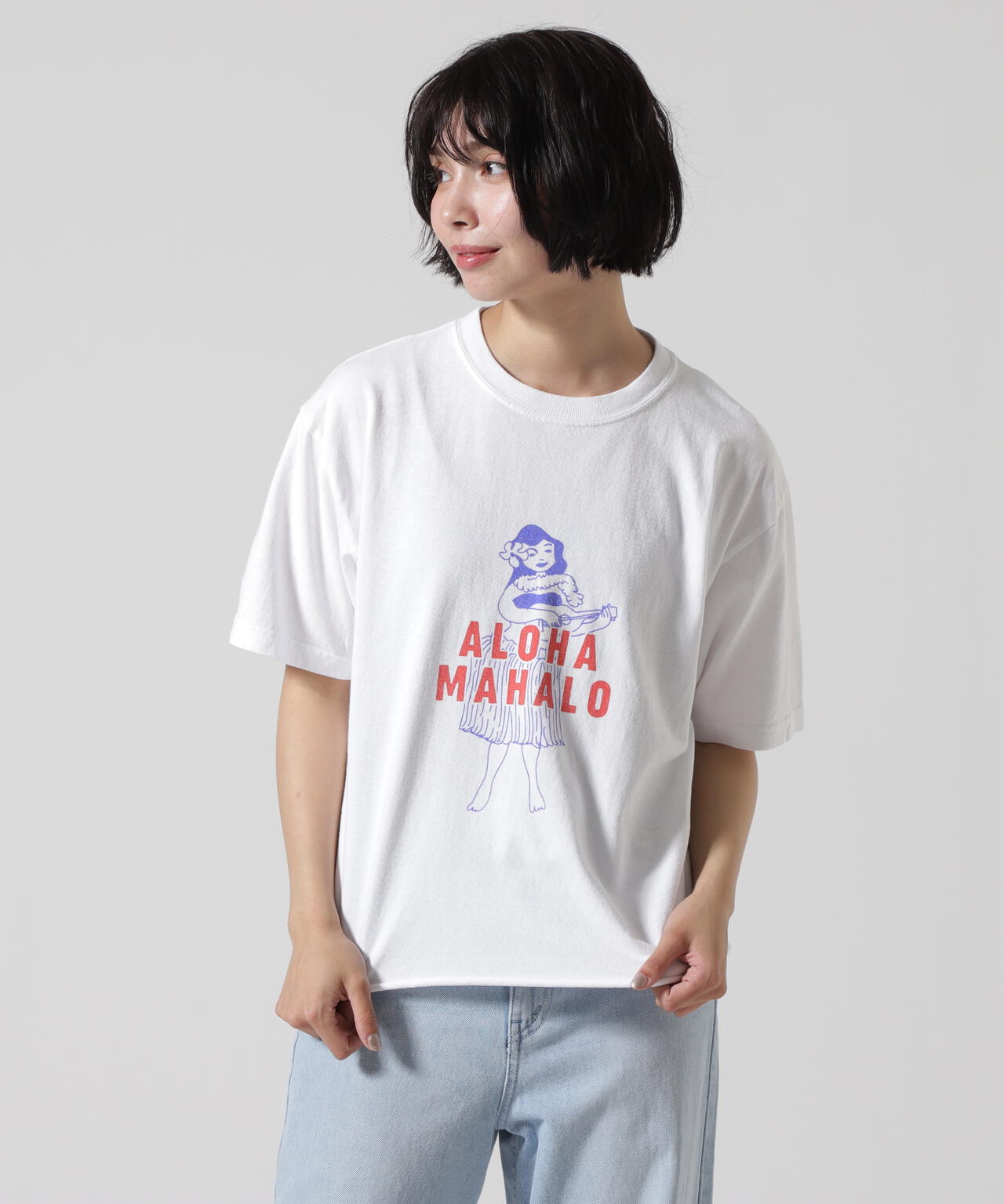 FUNG/ファング CUT OFF TEE ALOHA MAHALO Tシャツ