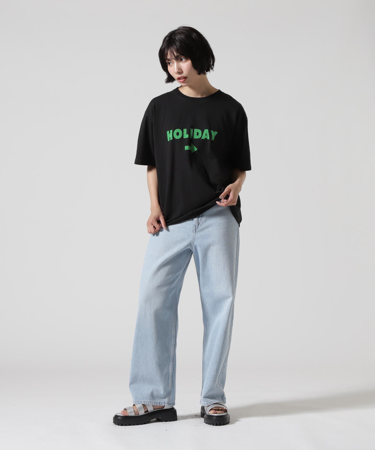 FUNG/ファング CUT OFF TEE HOLIDAY Tシャツ