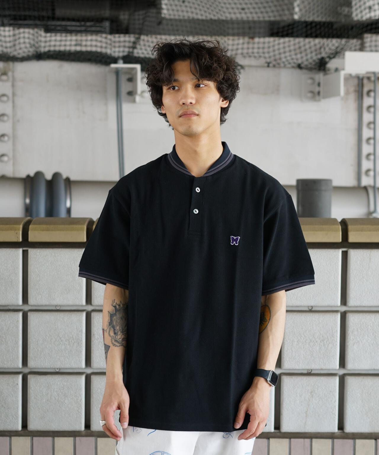 Needles/ニードルズ 別注Shawl Collar S/S Polo - Cotton Pique