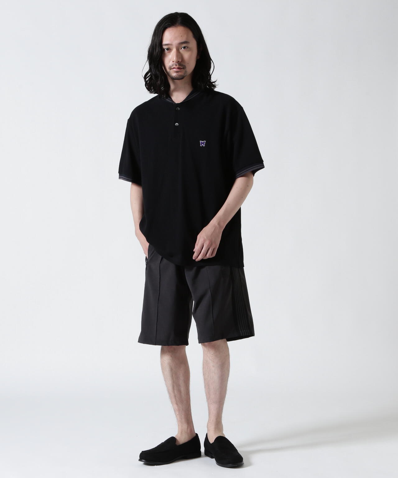 Needles/ニードルズ 別注Shawl Collar S/S Polo - Cotton Pique