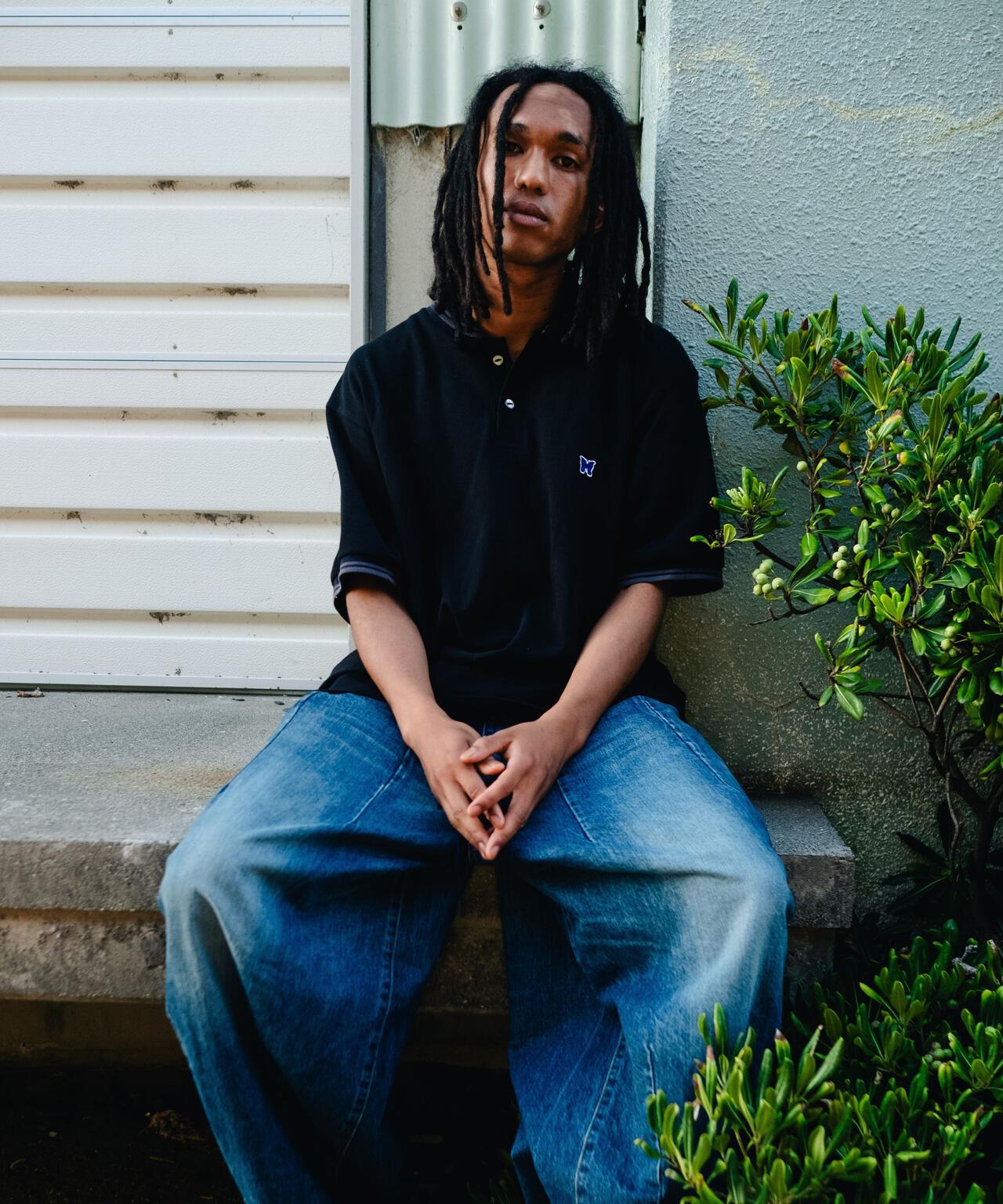 Needles/ニードルズ 別注Shawl Collar S/S Polo - Cotton Pique