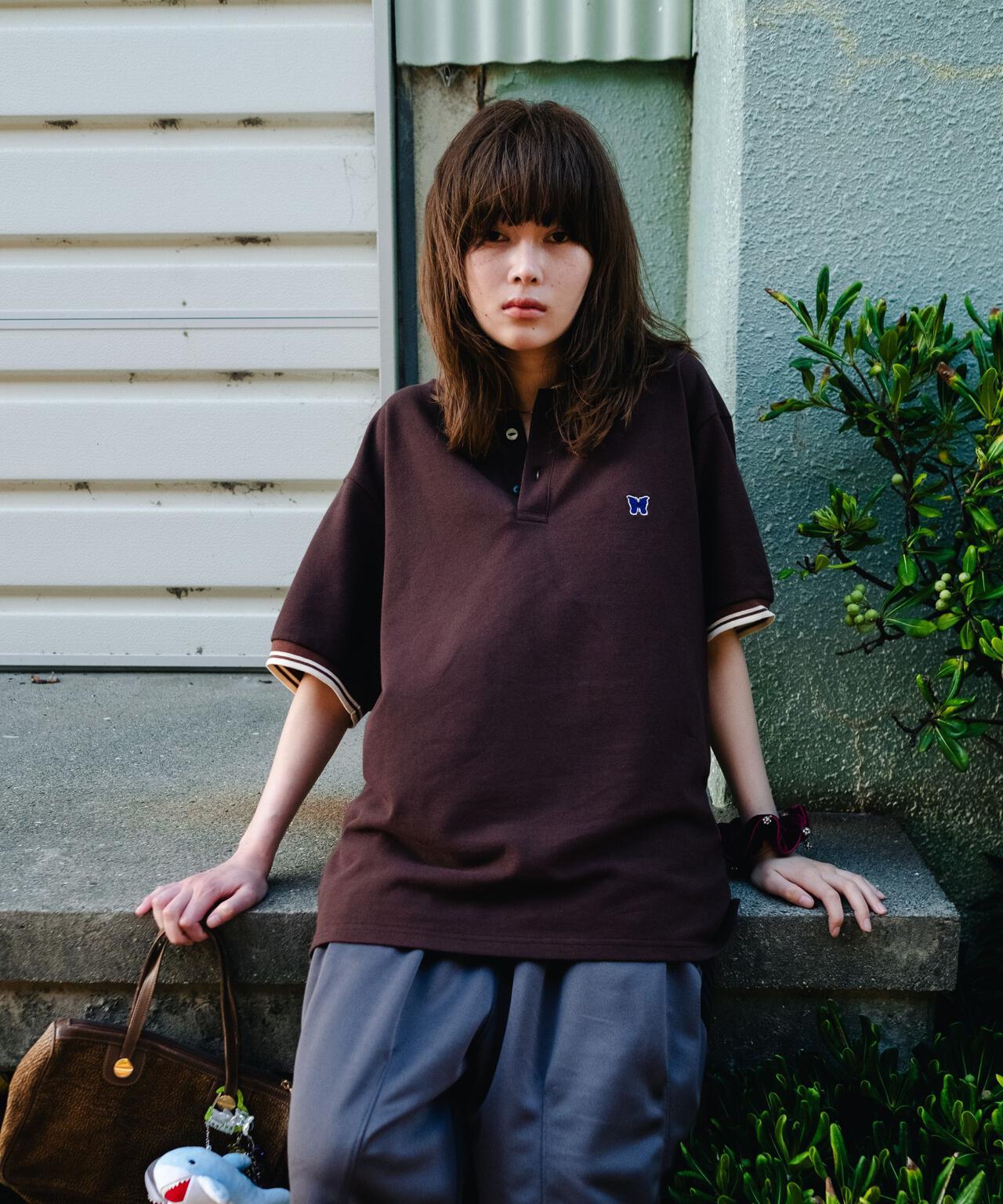 Needles/ニードルズ 別注Shawl Collar S/S Polo - Cotton Pique