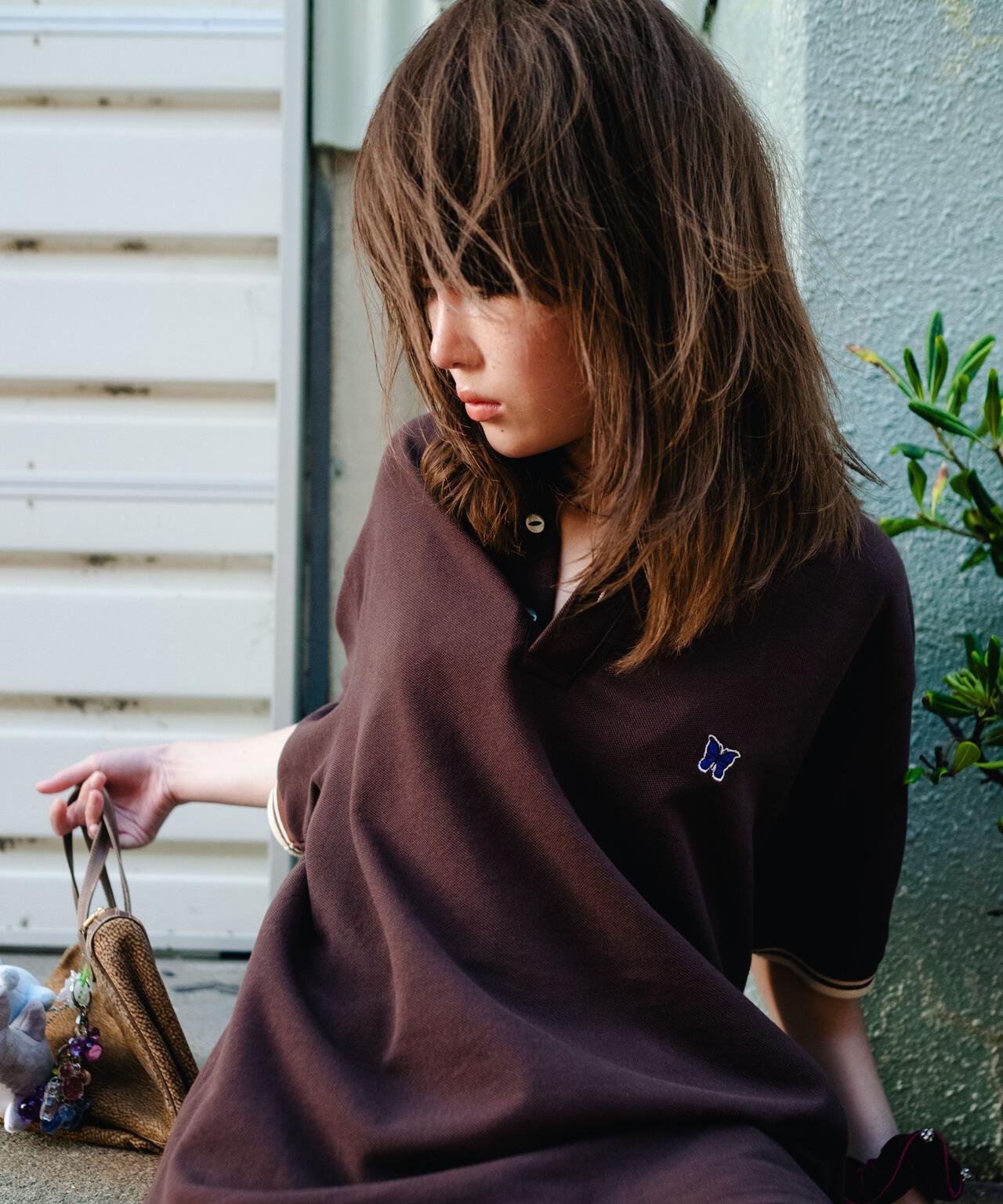 Needles/ニードルズ 別注Shawl Collar S/S Polo - Cotton Pique