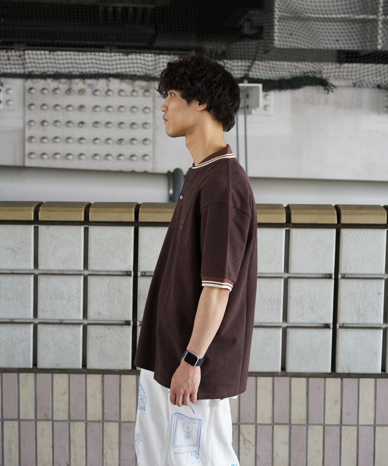 Needles/ニードルズ 別注Shawl Collar S/S Polo - Cotton Pique