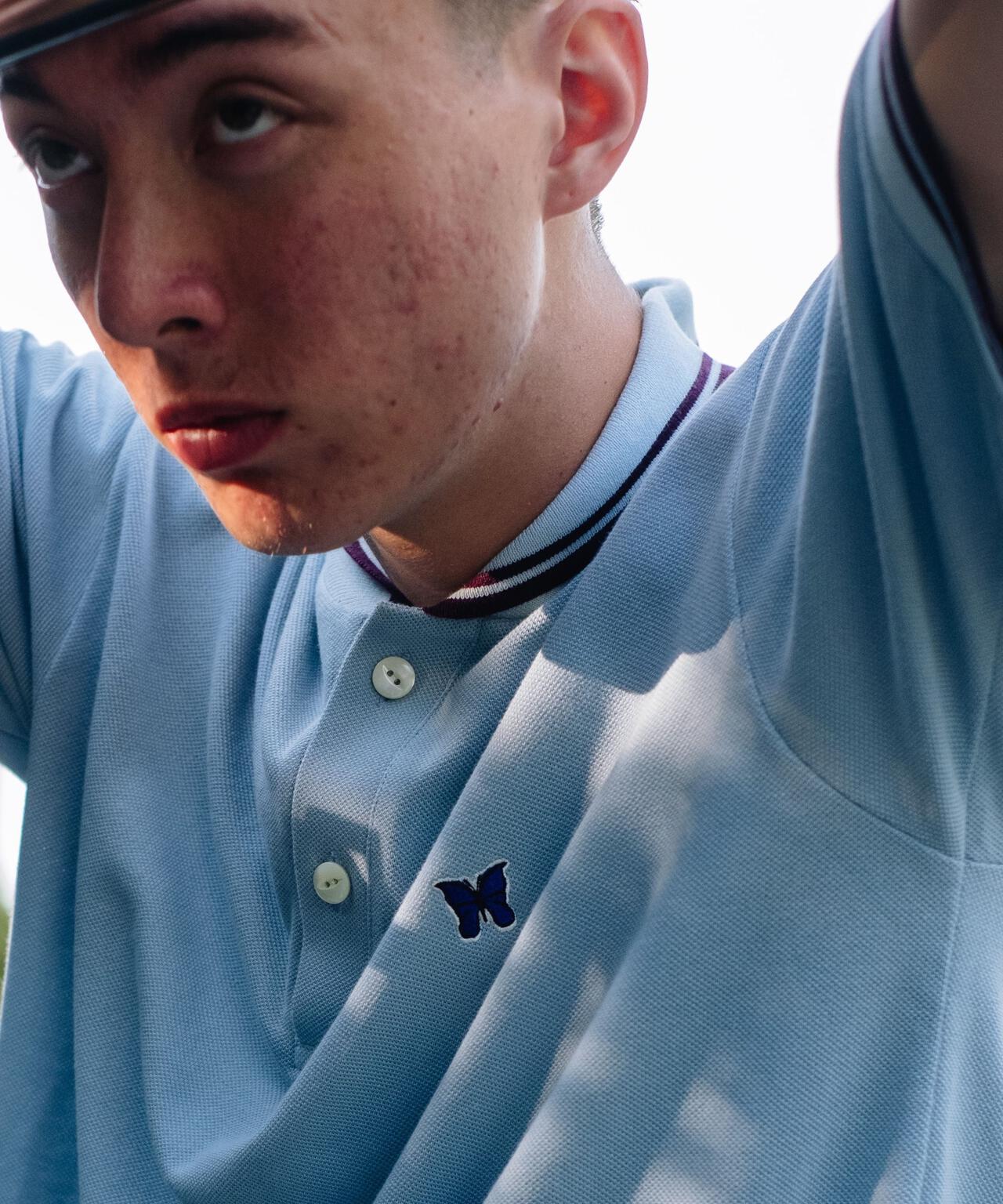 Needles/ニードルズ 別注Shawl Collar S/S Polo - Cotton Pique