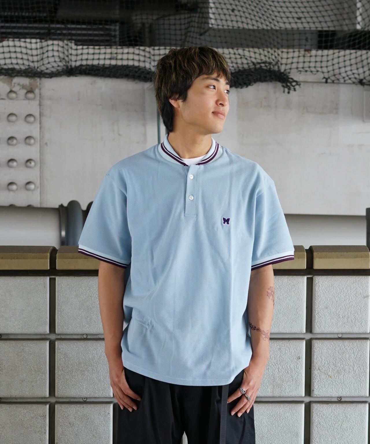 Needles/ニードルズ 別注Shawl Collar S/S Polo - Cotton Pique