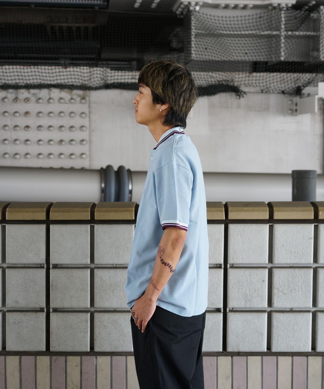 Needles/ニードルズ 別注Shawl Collar S/S Polo - Cotton Pique