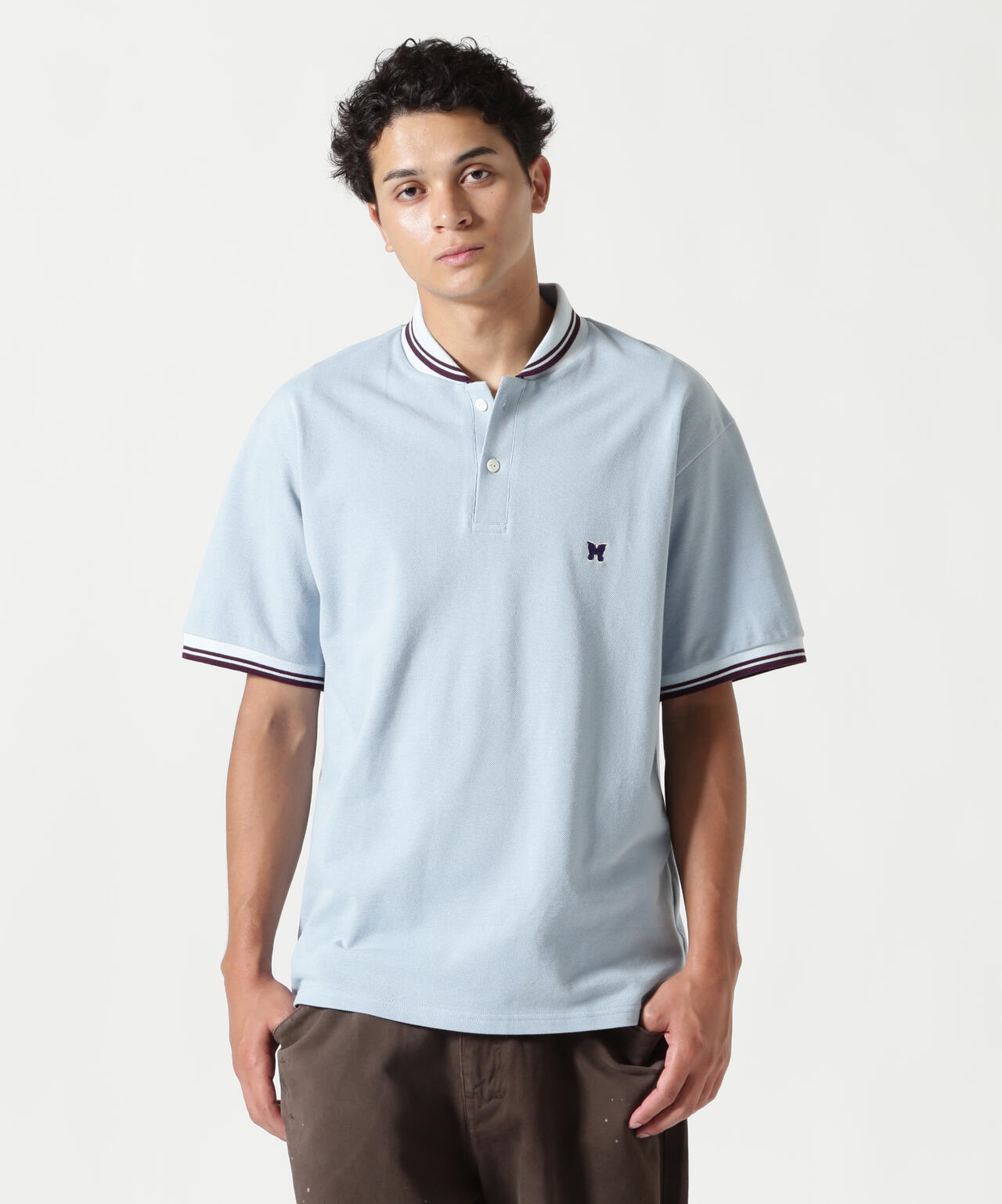 Needles/ニードルズ 別注Shawl Collar S/S Polo - Cotton Pique