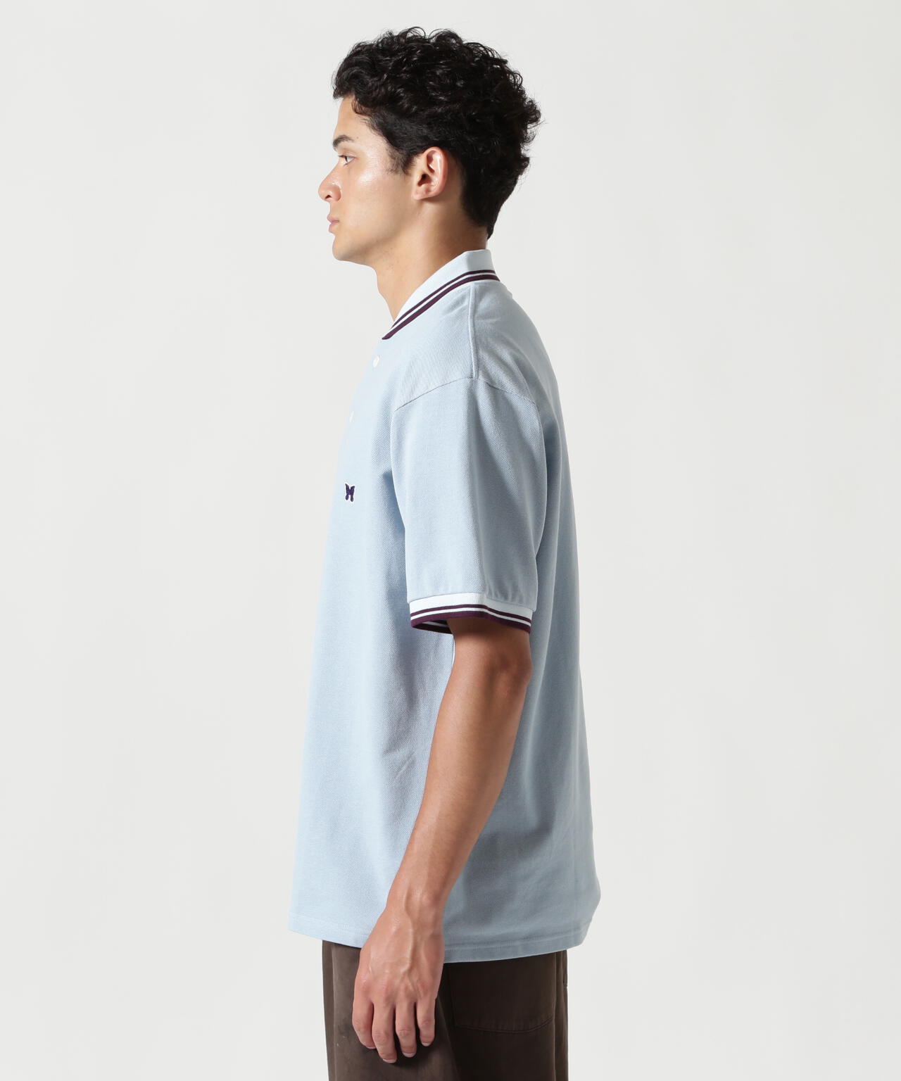 Needles/ニードルズ 別注Shawl Collar S/S Polo - Cotton Pique