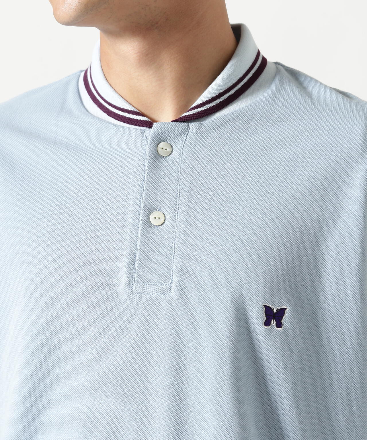 Needles/ニードルズ 別注Shawl Collar S/S Polo - Cotton Pique