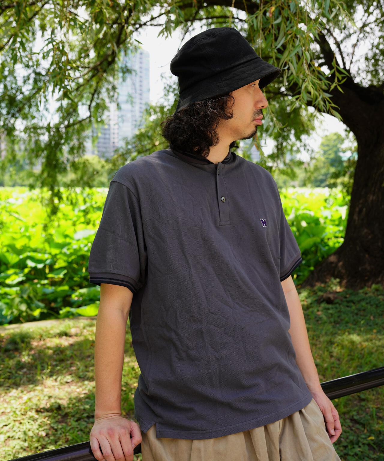 Needles/ニードルズ 別注Shawl Collar S/S Polo - Cotton Pique
