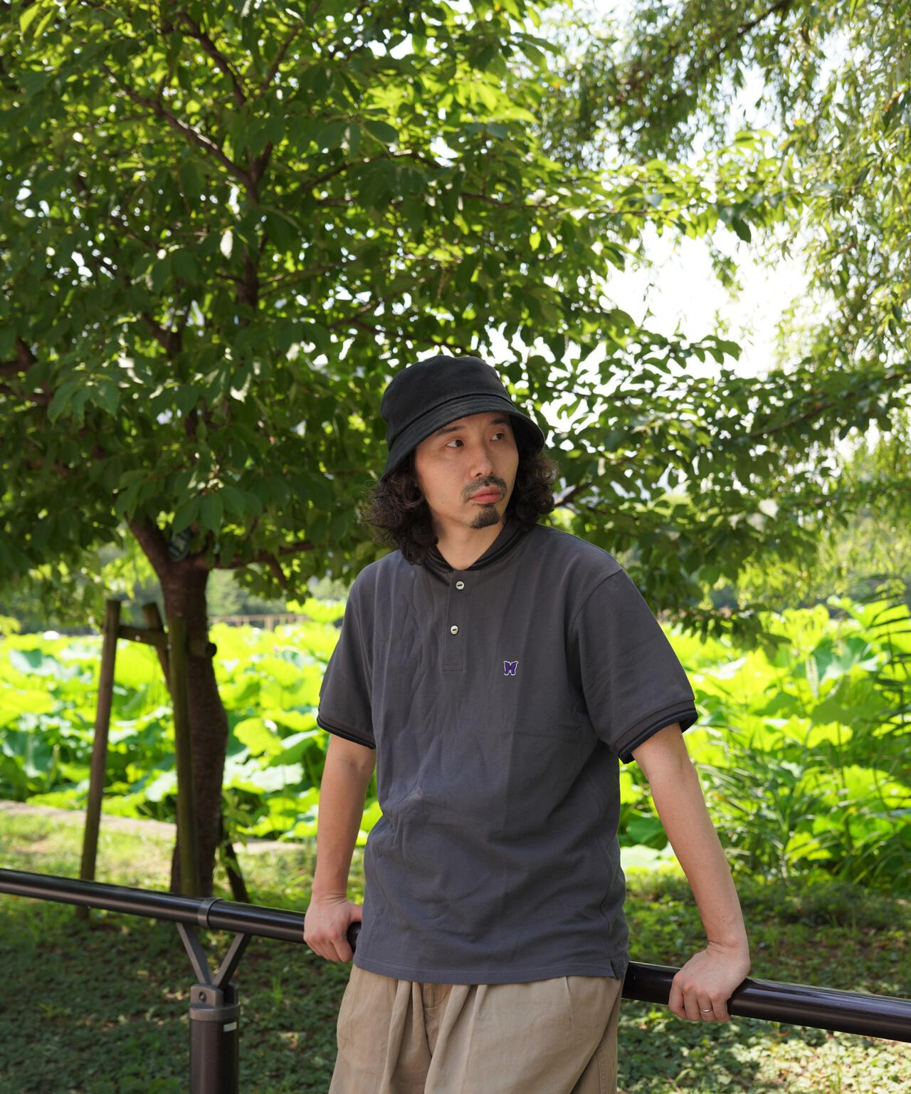 Needles/ニードルズ 別注Shawl Collar S/S Polo - Cotton Pique