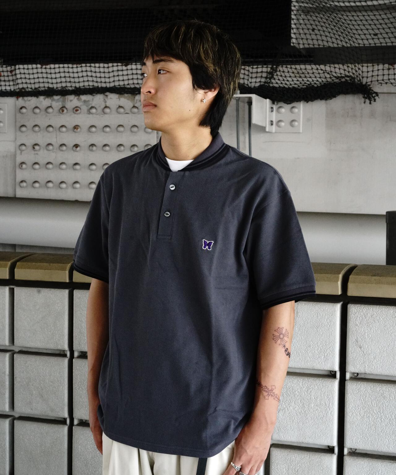 Needles/ニードルズ 別注Shawl Collar S/S Polo - Cotton Pique