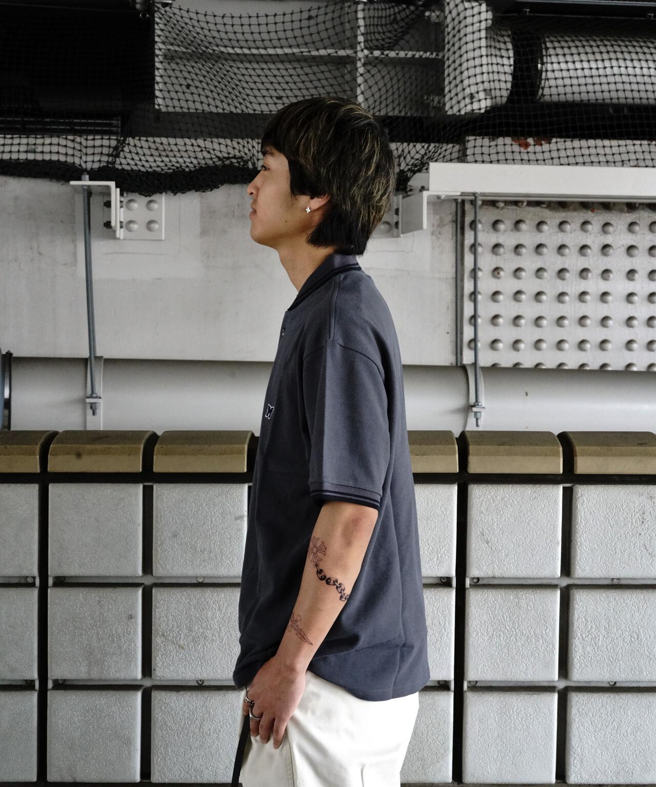 Needles/ニードルズ 別注Shawl Collar S/S Polo - Cotton Pique