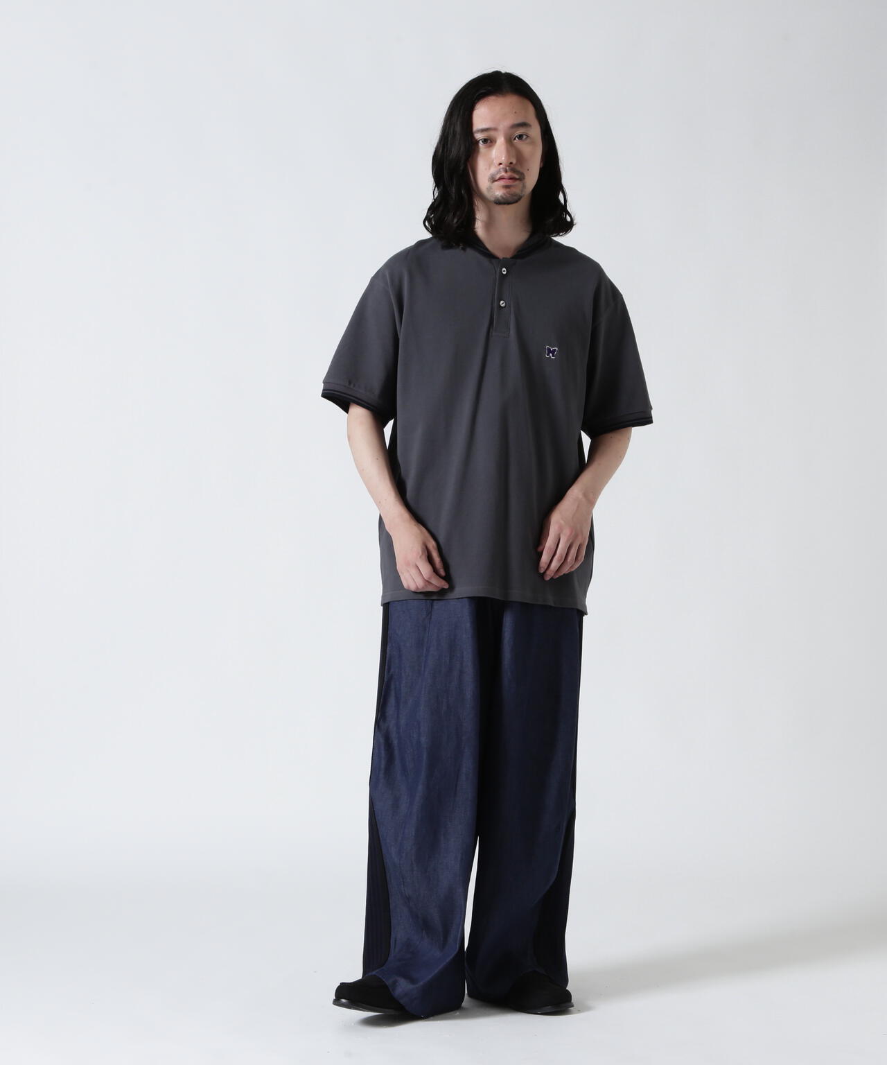 Needles/ニードルズ 別注Shawl Collar S/S Polo - Cotton Pique