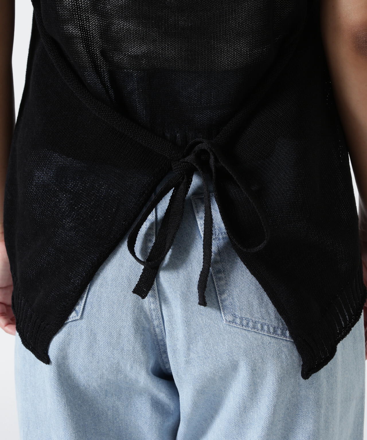 B omnivore/ビーオムニボー ギマコットン変形ジレ