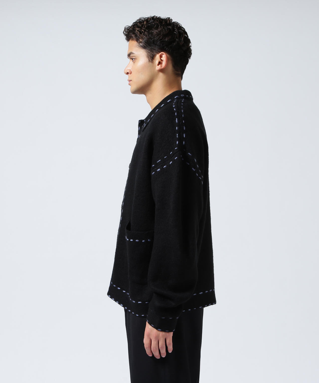 B omnivore/ビーオムニボー 起毛KNIT HAND JACKET