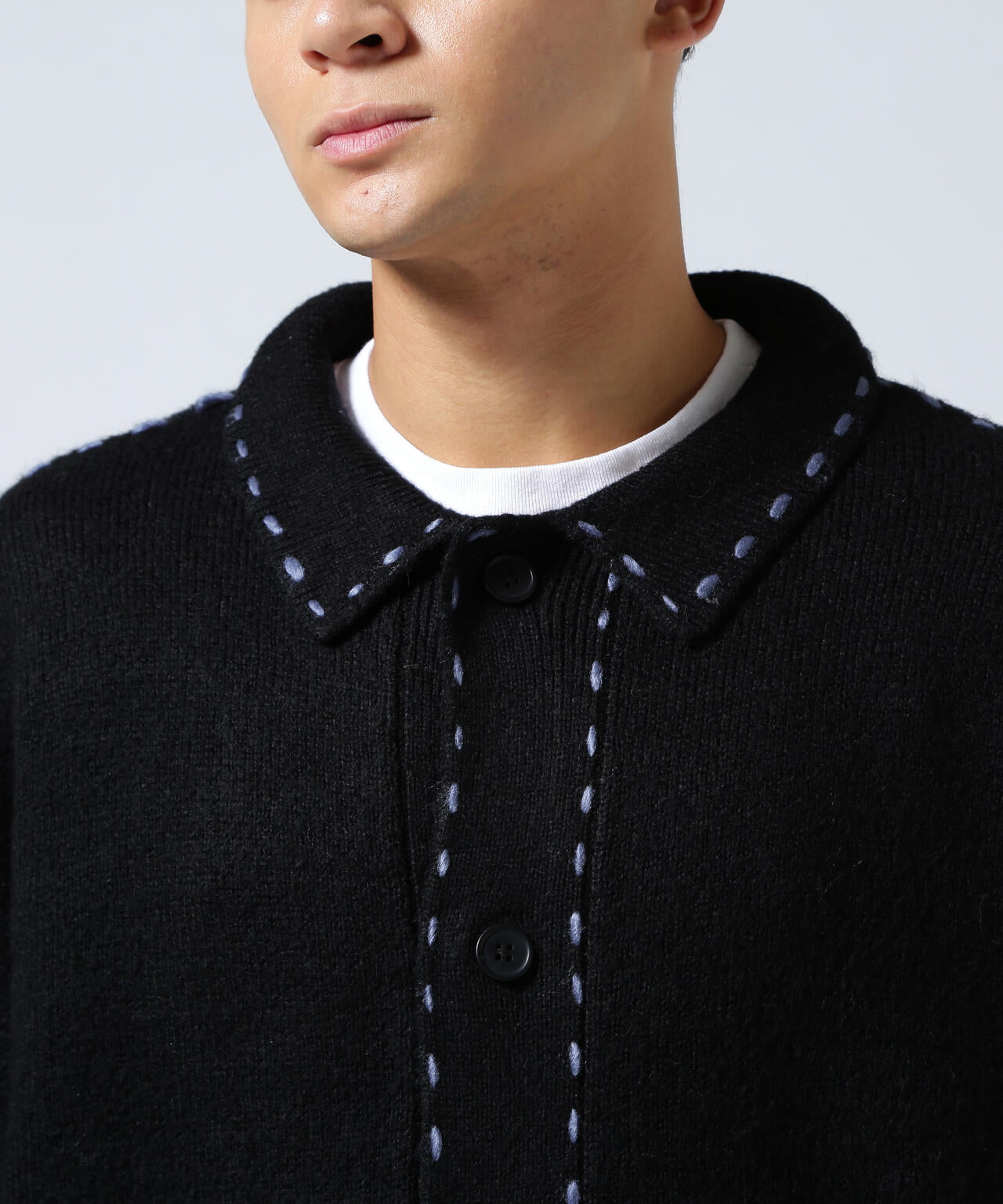 B omnivore/ビーオムニボー 起毛KNIT HAND JACKET