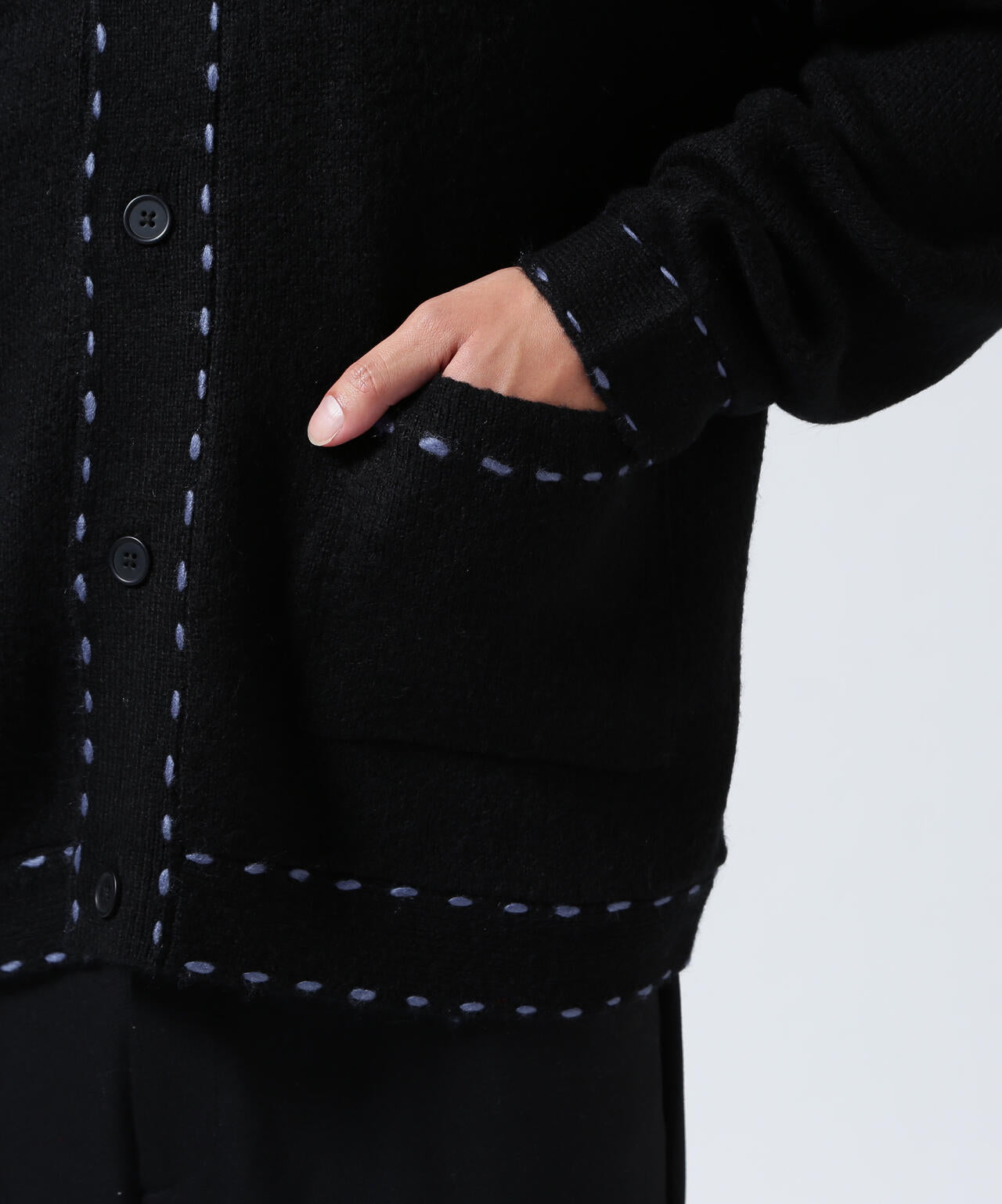 B omnivore/ビーオムニボー 起毛KNIT HAND JACKET