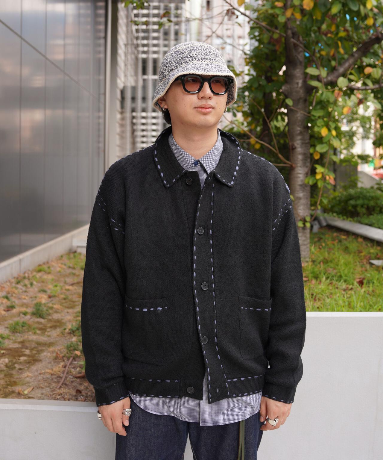 B omnivore/ビーオムニボー 起毛KNIT HAND JACKET