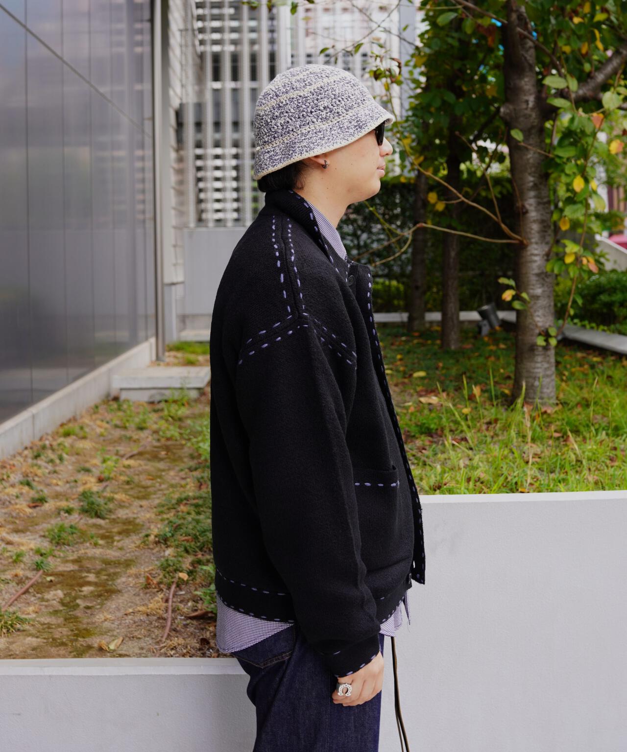 B omnivore/ビーオムニボー 起毛KNIT HAND JACKET