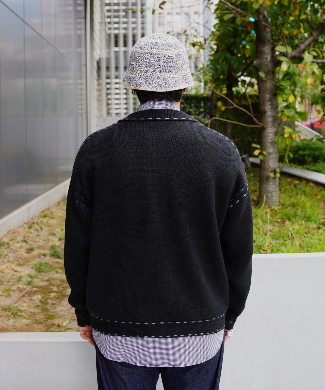 B omnivore/ビーオムニボー 起毛KNIT HAND JACKET