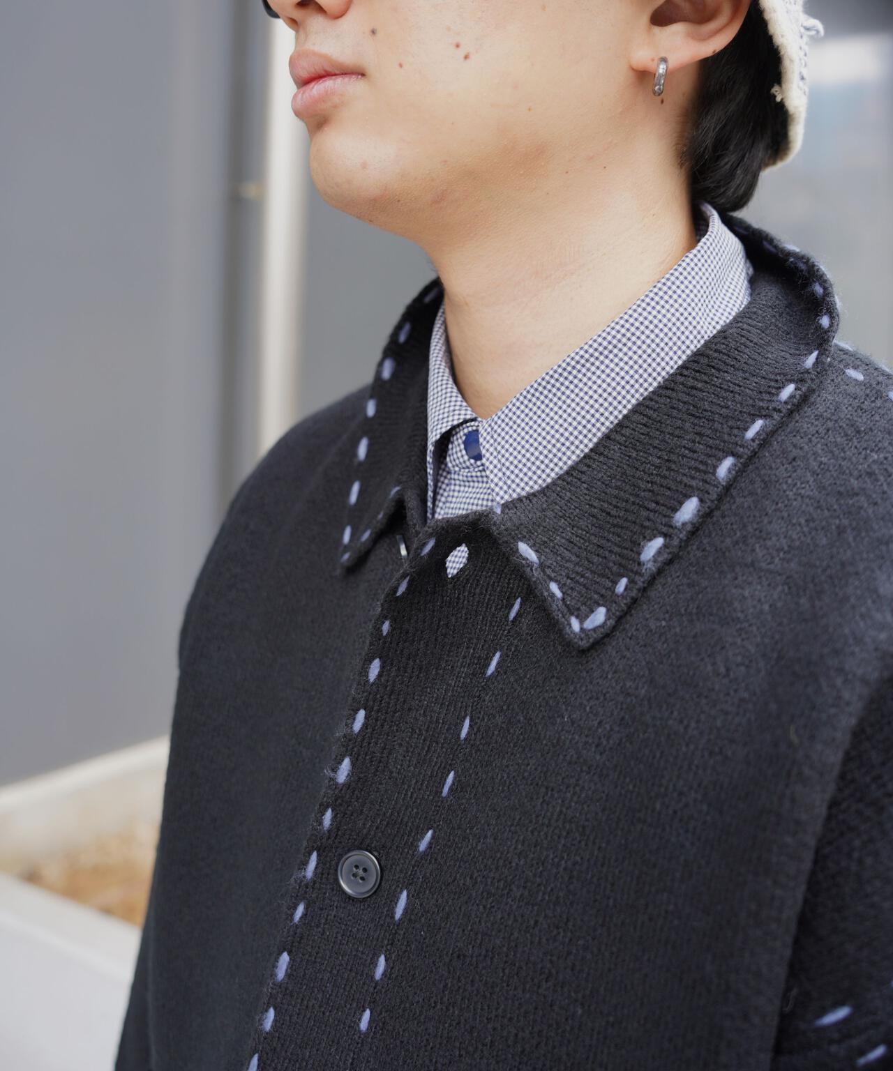 B omnivore/ビーオムニボー 起毛KNIT HAND JACKET