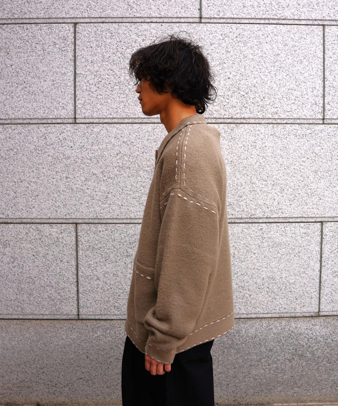 B omnivore/ビーオムニボー 起毛KNIT HAND JACKET
