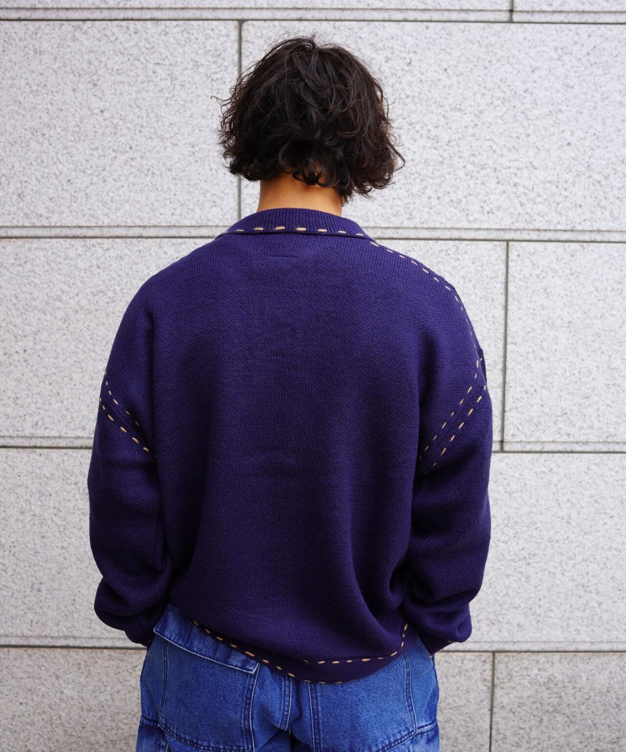 B omnivore/ビーオムニボー 起毛KNIT HAND JACKET