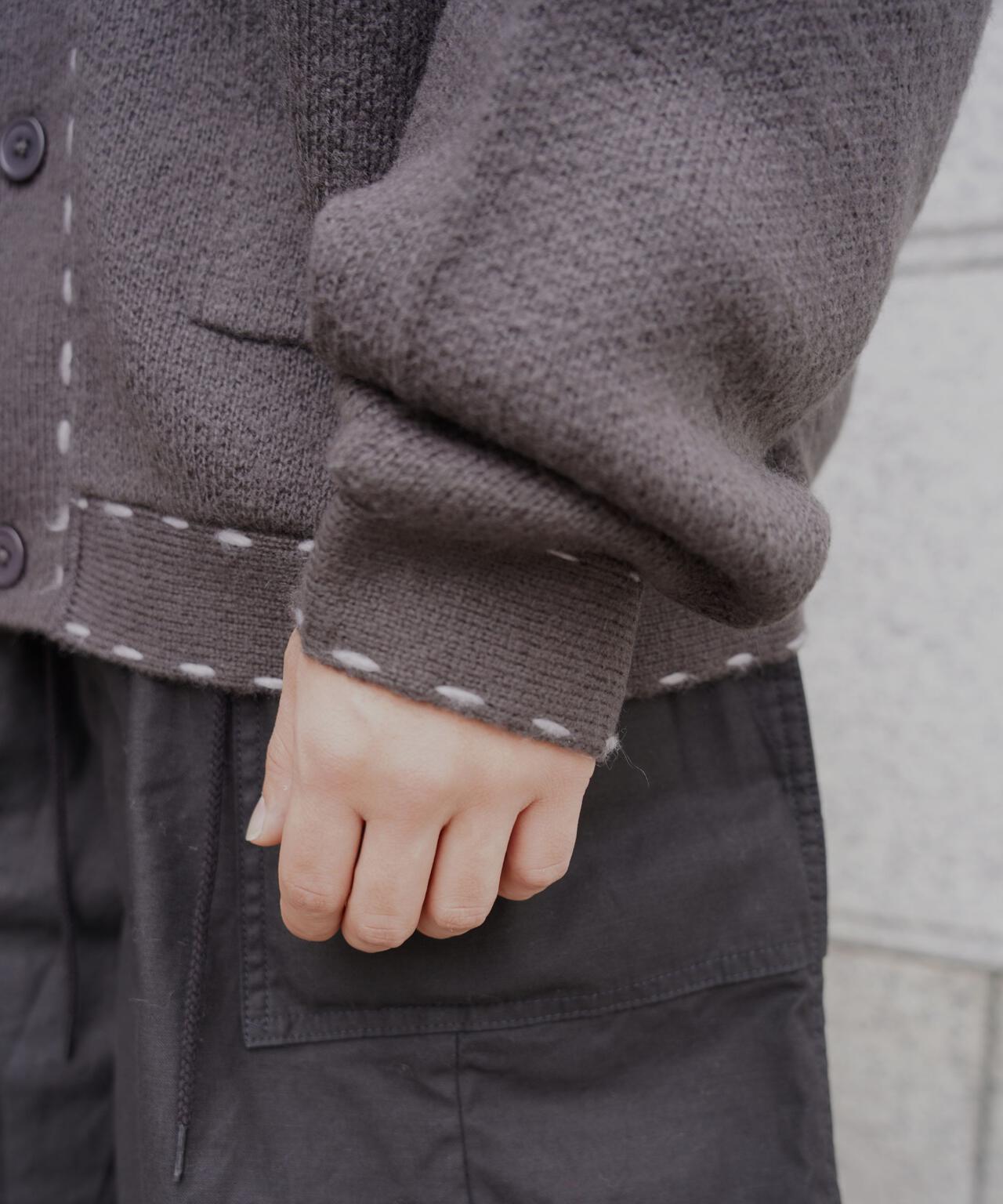 B omnivore/ビーオムニボー 起毛KNIT HAND JACKET