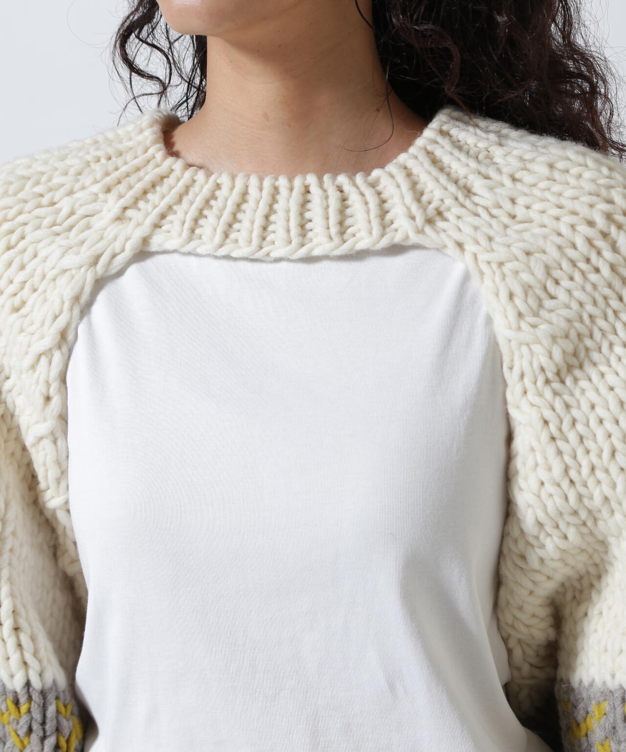 RHODOLIRION/ロドリリオン Cowichan Knit Bolero カウチンニットボレロ RV1067A