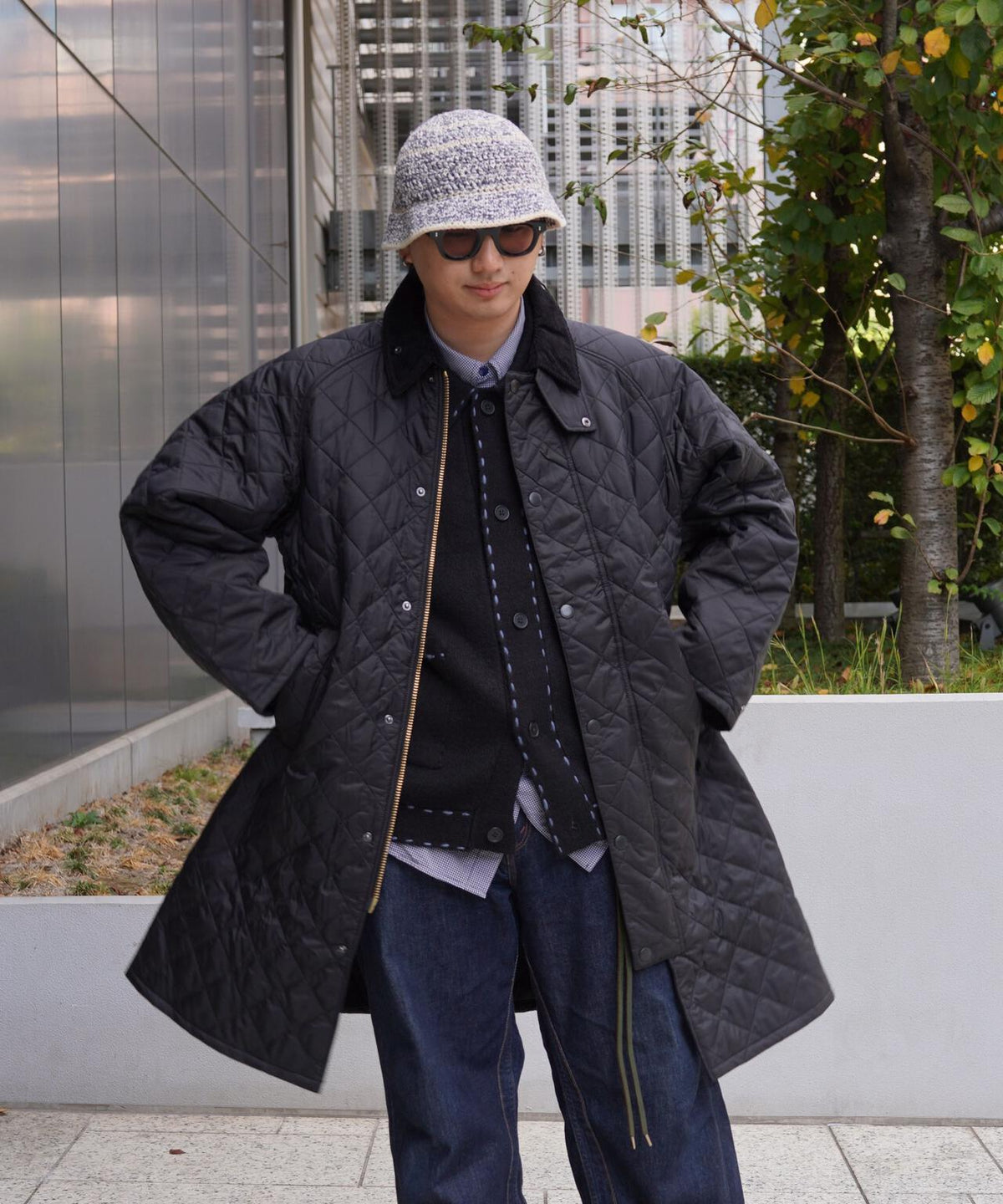Barbour/バブアー EXMOOR QUILTING MID-LENGTH COAT エクスモアキルティングミドルレングスコート