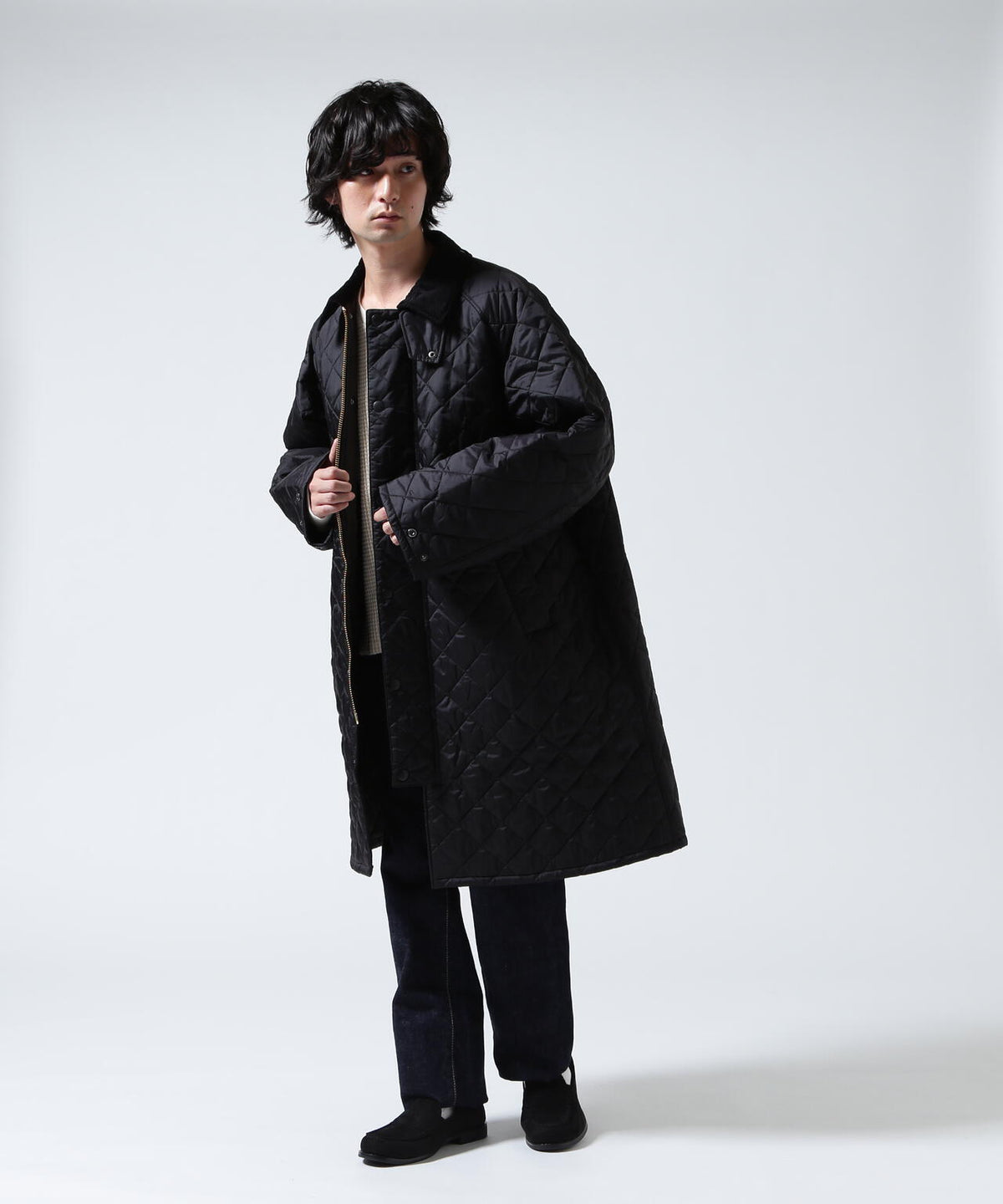 Barbour/バブアー EXMOOR QUILTING MID-LENGTH COAT エクスモアキルティングミドルレングスコート
