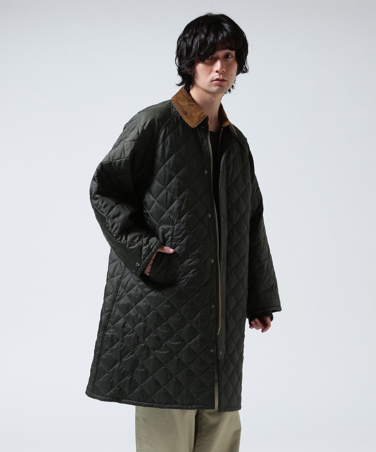 Barbour/バブアー EXMOOR QUILTING MID-LENGTH COAT エクスモアキルティングミドルレングスコート