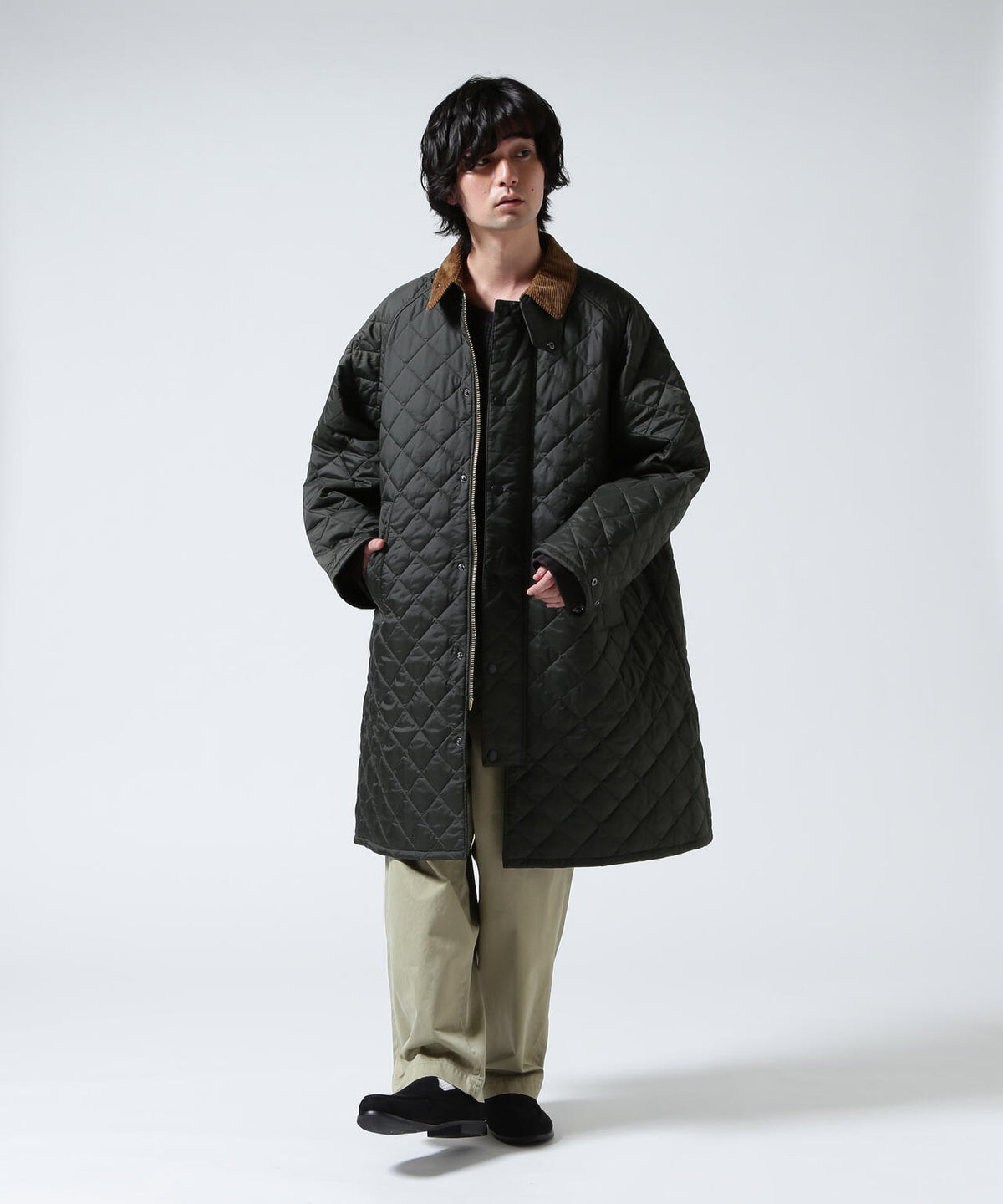 Barbour/バブアー EXMOOR QUILTING MID-LENGTH COAT エクスモアキルティングミドルレングスコート