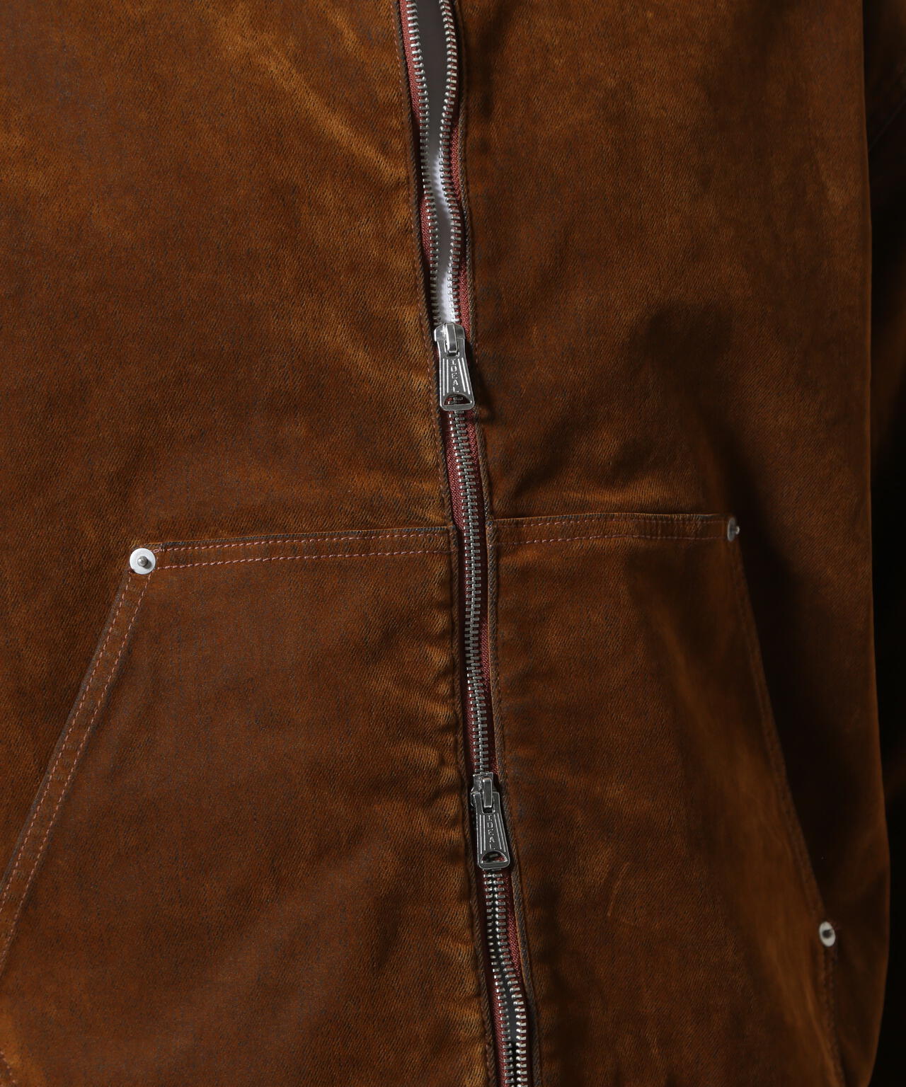 B omnivore/ビーオムニボー FLOCKY DENIM COVER JACKET フロッキーデニムカバージャケット