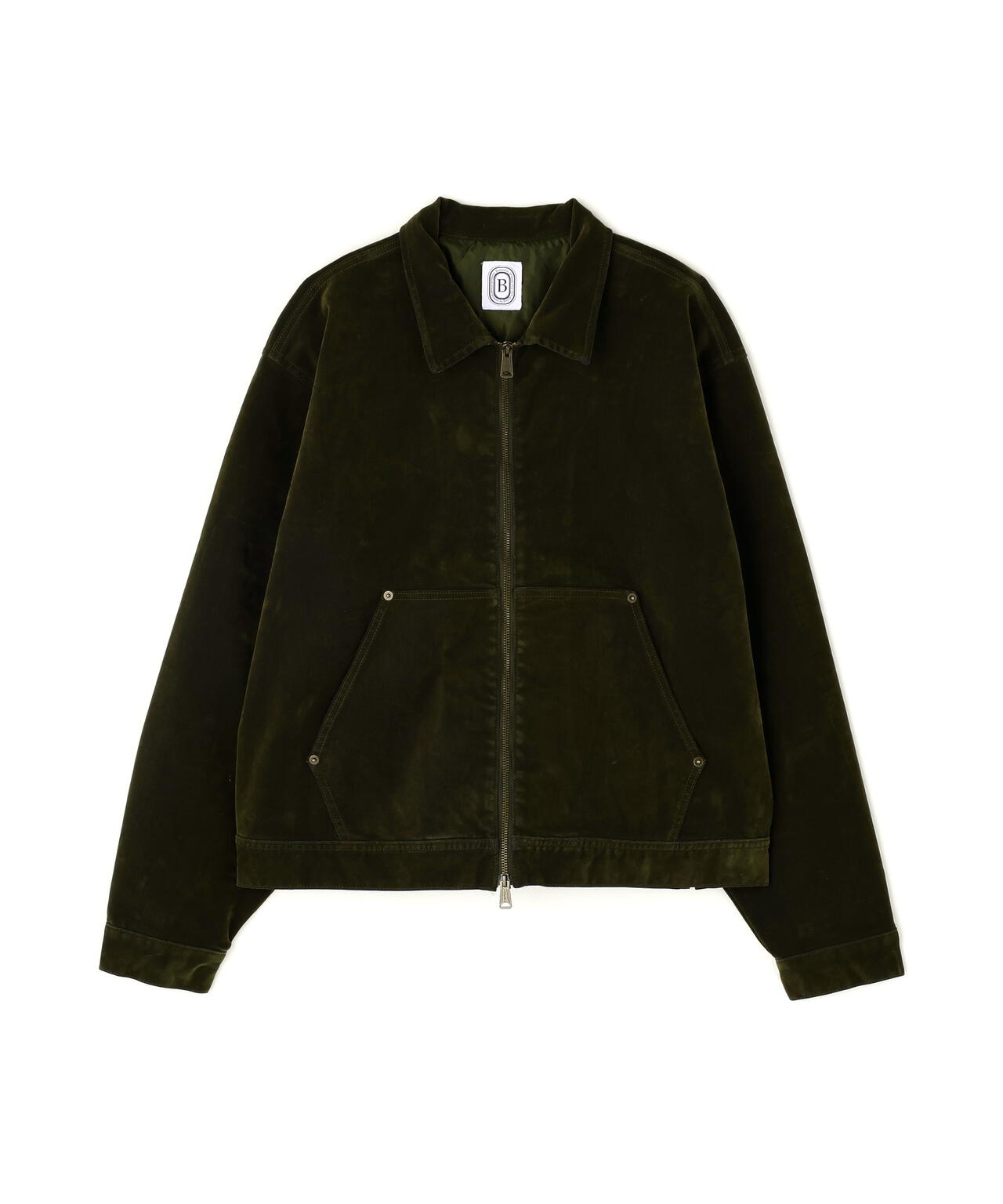 B omnivore/ビーオムニボー FLOCKY DENIM COVER JACKET フロッキーデニムカバージャケット