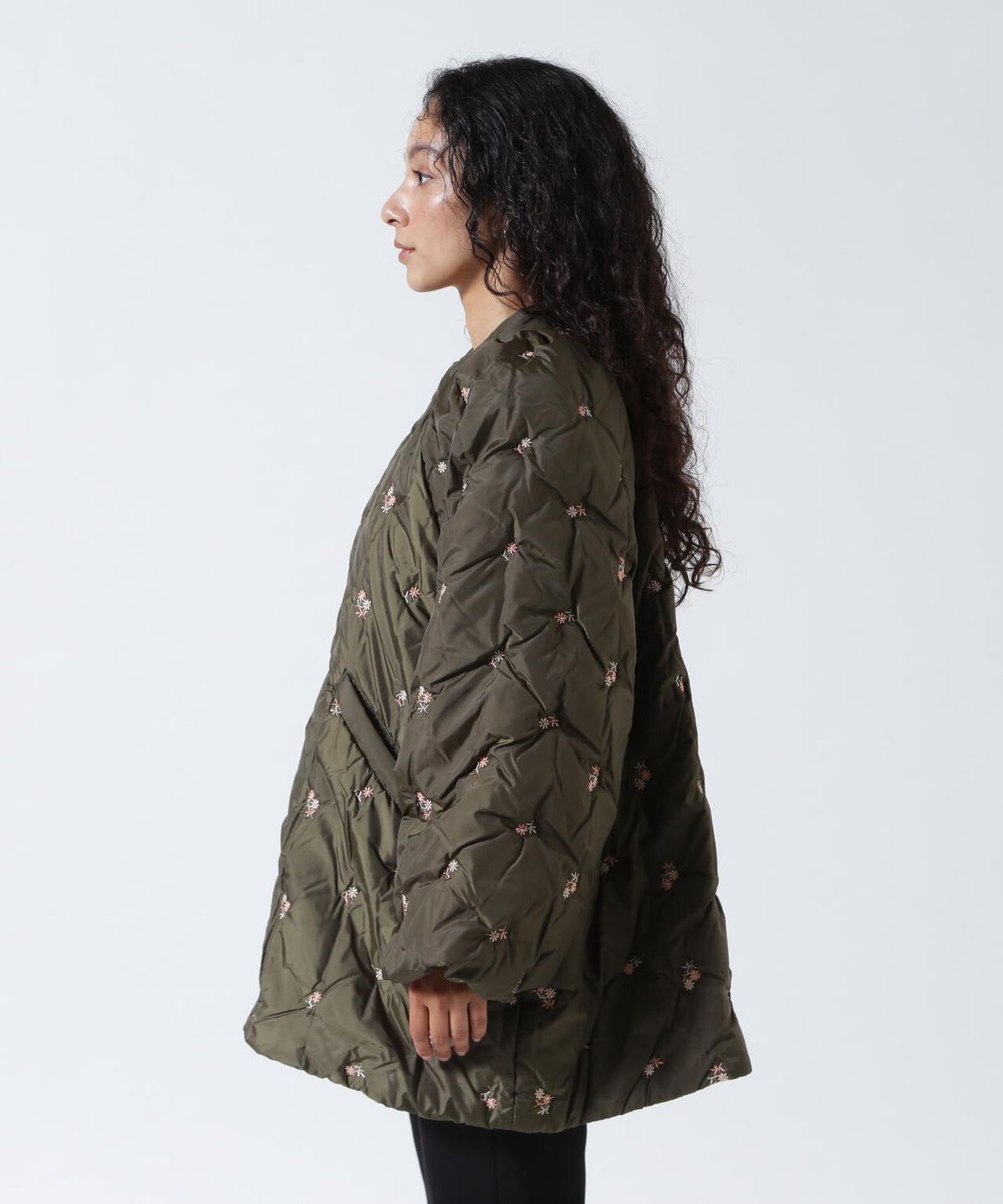 RHODOLIRION/ロドリリオン Padded Coat - Original Floral Emb. RV1025B
