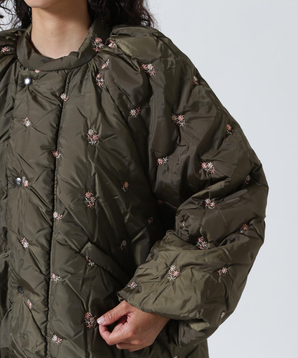 RHODOLIRION/ロドリリオン Padded Coat - Original Floral Emb. RV1025B