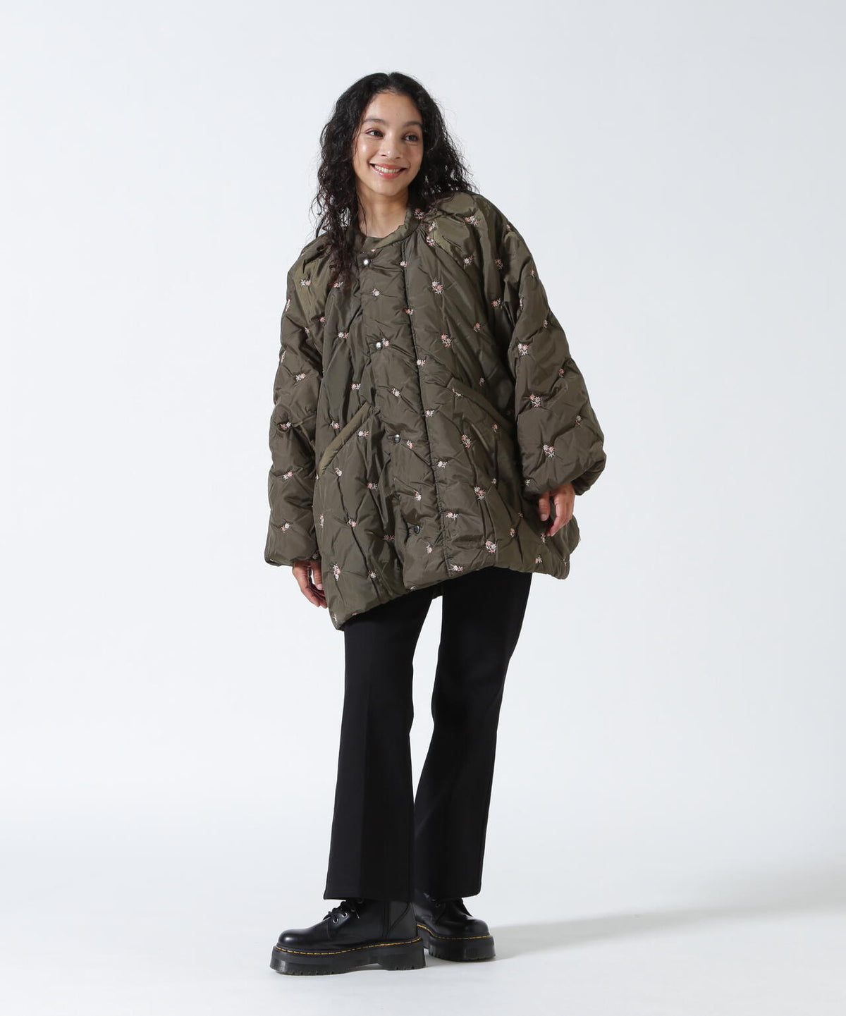 RHODOLIRION/ロドリリオン Padded Coat - Original Floral Emb. RV1025B